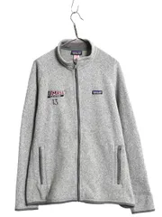 【お得なクーポン配布中!】 パタゴニア ベターセーター ジャケット メンズ L 14年製 フリース セーター フルジップ ブルゾン ハイネック アウトドア カレッジ 刺繍 灰
