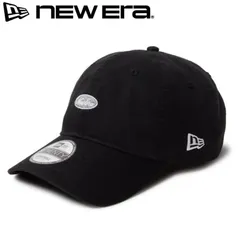 新品 NEWERA ニューエラ 正規品 キャップ CAP 帽子 9TWENTY オーバルロゴ ロゴ 刺繍 ワンポイント シンプル ユニセックス メンズ レディース 黒ブラック 14388730 M/L