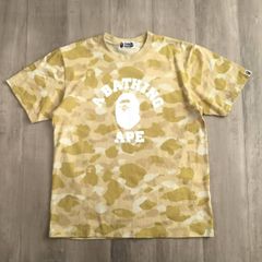 エイプ カレッジロゴ Tシャツ Lサイズ カモフラ アーチロゴ 迷彩 
