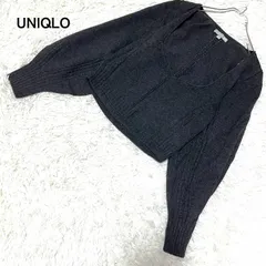 【UNIQLO Mame Kurogouchi】ユニクロ マメクロ ウール混 3Dボリュームスリーブセーター 黒 ブラック サイズL