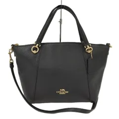 COACH 2WAYハンドバッグ レザー ブラック F2332