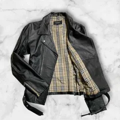 2025年最新】バーバリーブラックレーベル ライダース レザーの人気