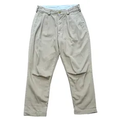 orSlow オアスロウ 日本製 クロップド タック チノパンツ ベージュ サイズ1 メンズSのサムネイル