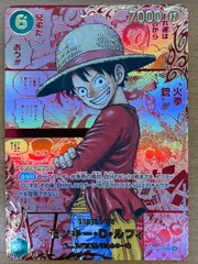 美品 モンキー・D・ルフィ レッドコミパラ レッドスーパーパラレル SEC ★ OP13-118 ワンピースカード ワンピース ONEPIECE ID LN00