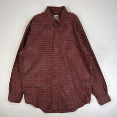 古着 ブルックスブラザーズ Brooks Brothers 長袖シャツ チェック 346 胸ポケ M  レッド系 マルチカラー メンズ