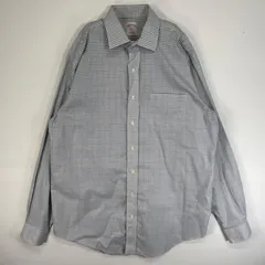 古着 ブルックスブラザーズ Brooks Brothers 長袖シャツ チェック 346 胸ポケ L  ブルー系 マルチカラー メンズ