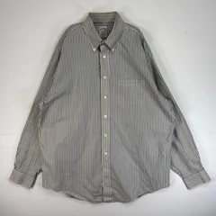 古着 ブルックスブラザーズ Brooks Brothers 長袖シャツ ストライプ 胸ポケ 346 L  ネイビー系 マルチカラー メンズ