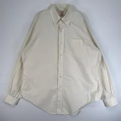 古着 80's～90's/80年代～90年代 ヴィンテージ ブルックスブラザーズ Brooks Brothers 長袖シャツ USA製 ボタンダウン 胸ポケ L  イエロー系 無地 メンズ