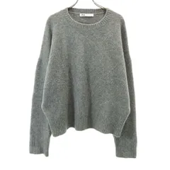 ZARA ザラ 長袖 セーター M グレー ニット レディース 古着