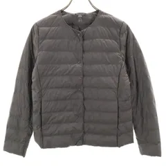 UNIQLO ユニクロ ウルトラライトダウンジャケット M グレー 収納袋付き コンパクト レディース 古着