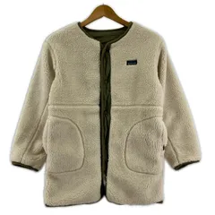 BEAMS  MINI ビームスミニ ボアキルト リバーシブルコート size140/カーキ/オフホワイト