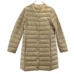 UNIQLO ユニクロ ウルトラライト ダウンコート M ベージュ レディース 古着