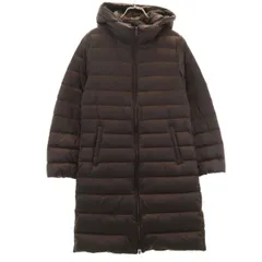 UNIQLO ユニクロ ウルトラライト ダウンコート M ブラウン 収納袋付き レディース 古着