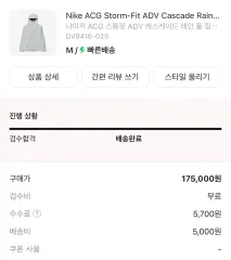 ナイキ ACG ウィンドブレーカー ライトブルー M