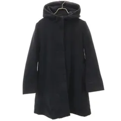FREAK'S STORE フリークスストア フーディ ロングコート F ブラック レディース 古着のサムネイル