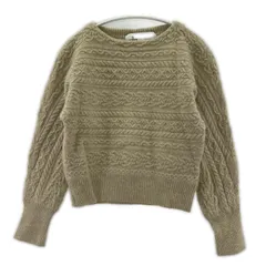 green label relaxing グリーンレーベルリラクシング  ウール ケーブル編みニット size表記なし/ベージュ