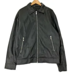 ZARA ザラ フェイクレザージャケット sizeEUR XL/ブラック