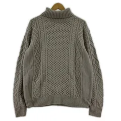 A DAY IN THE LIFE UNITED ARROWS アディインザライフユナイテッドアローズ オフタートルネック ケーブル編みニット sizeL/グレー