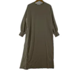 SENSE OF PLACE センスオブプレイス アーバンリサーチ 異素材切替 ロングワンピース sizeFree/ベージュ