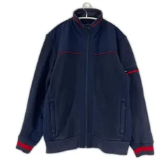 TOMMY HILFIGER トミーヒルフィガー 裏起毛 ジップアップジャケット sizeL/G/ネイビー