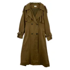 Ungrid アングリッド ベルト付き ロング トレンチコート sizeS/キャメル
