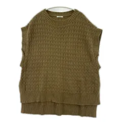 ITEMS URBAN RESEARCH アイテムズ アーバンリサーチitems サイドスリット ニットベスト sizeFree/ベージュ