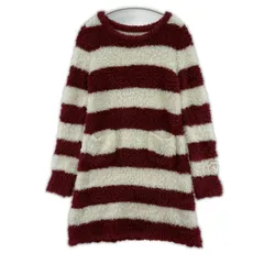 gelato pique ジェラートピケ ルームウェア ボーダーワンピース sizeF/レッド×ホワイト