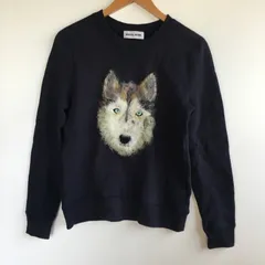 ミュベールワーク ハスキー犬 トレーナー レディース 38 ネイビー 2871202511240070