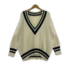 URBAN RESEARCH DOORS アーバンリサーチドアーズ FORK&SPOON　フォークアンドスプーン Ⅴネック ラインニット size1/アイボリー系