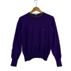 mila schon ミラショーン クルーネック ウール ニットカットソー sizeS/パープルのサムネイル