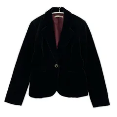 SPB エスピービー ベロアテーラードジャケット sizeM/ブラック