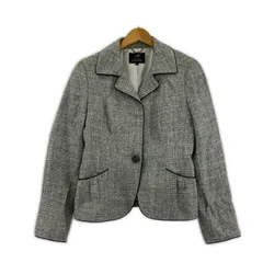 23ku 23区 ラメ ツイードジャケット size38/グレー