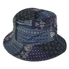 NEW ERA　ニューエラ 総柄ハット sizeMEDIUM/LARGE/ブルー