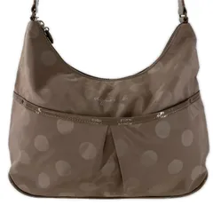 agnes b.VOYAGE アニエスベー ボヤージュ ドット柄ショルダーバッグ/ベージュ系