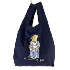 POLO RALPH LAUREN ポロ ラルフ ローレン タグ付き ベルト付き レインエコバッグ/ネイビー