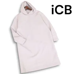【美品 24AW】iCB アイシービー ソフト ダンボール フーディ ロング ワンピース Sz.M レディース