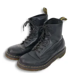 Dr. Martens ドクターマーチン 1460W 8ホール★ レザー レースアップ ブーツ Sz.UK5　US7　24cm レディース 黒