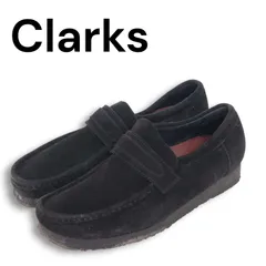 Clarks クラークス 26172503 【WALLABEE LOAFER】 スウェード ワラビー ローファー モカシン Sz.25 メンズ 黒