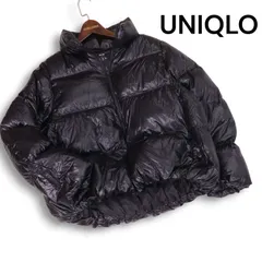 22AW★ UNIQLO ユニクロ 秋冬 ウルトラライト ダウン シャイニー ボリューム ジャケット Sz.XL レディース 黒 大きいサイズ