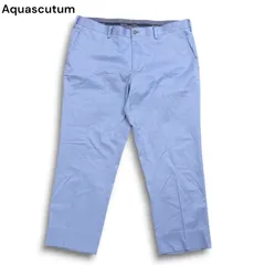 Aquascutum アクアスキュータム 通年 ストレッチ★ スラックス パンツ Sz.94 メンズ 日本製 大きいサイズ
