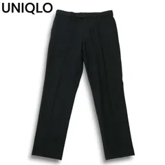 22AW★ UNIQLO ユニクロ 秋冬 グレンチェック ヒートテック ストレッチ スマート スリムフィット パンツ Sz.82 メンズ 灰