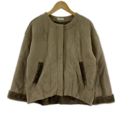axes femme アクシーズファム フェイクスエードジャケット sizeM/ブラウン