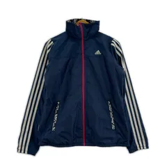 adidas  アディダス   総柄 トラックジャケット sizeM/ネイビー