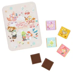 【ディズニーシー限定】チョコレート 缶 ダッフィー＆フレンズのシークレット・オブ・スノーウィーデイ 人気 お菓子 お土産
