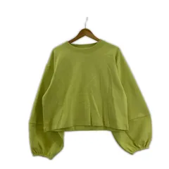 美品  LEPSIM レプシィム タグ付き ボリュームスリーブカットソー sizeF/ライムイエロー系