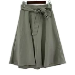 ROPE' PICNIC ロぺピクニック ひざ下 フレアスカート size38/ライトグレー