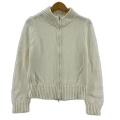 prideglide プライドグライド ジップアップニット size38/ホワイト