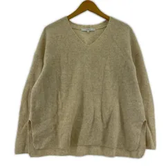 UNTITLED  アンタイトル Vネックニット size2/ベージュ