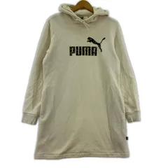 PUMA プーマ 裏起毛ワンピース sizeUS S/アイボリー
