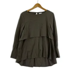 KUMIKYOKU 組曲 ボートネックカットソー sizeS2/モカグレージュ系